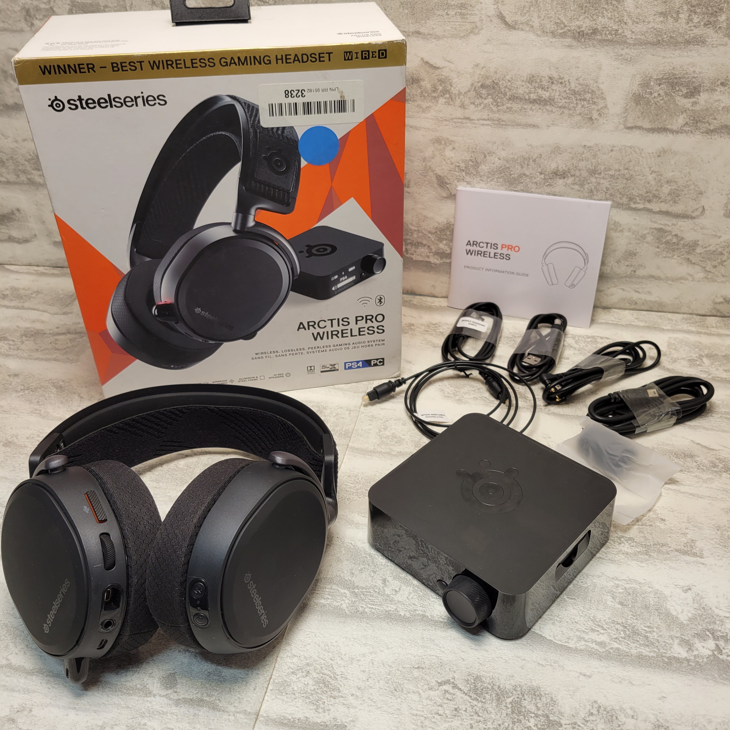SteelSeries Arctis Pro Wireless Gaming Headset - Wireless + Bluetooth Black (7881457893614)